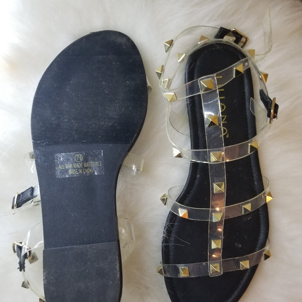 Studded caged sandals - Picture 3 of 3